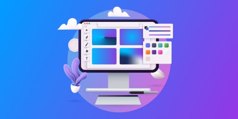 Gradient design hero image