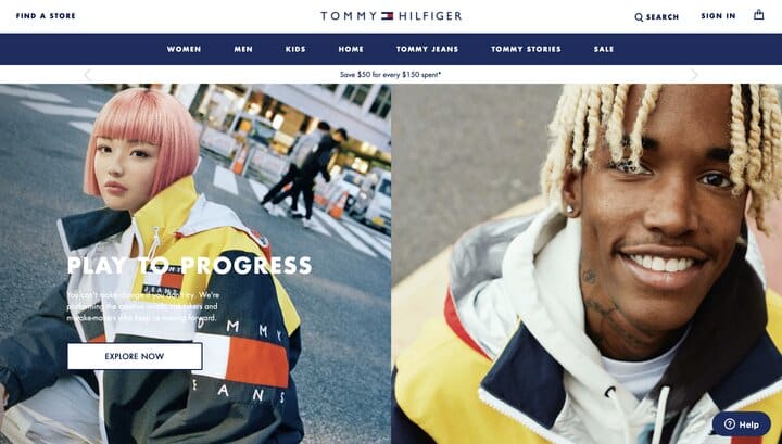 Magento vs Shopify Tommy Hilfiger