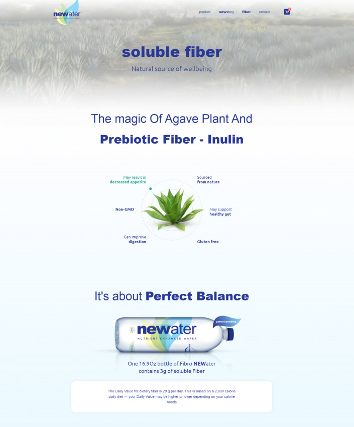 NEWater full web design image