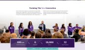 Northwestern University full web design image