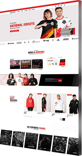 Adobe commerce pwa development for G2 Esports