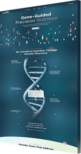 Website design company portfolio example: SNP Therapeutics