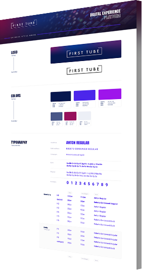 First Tube brand book example page