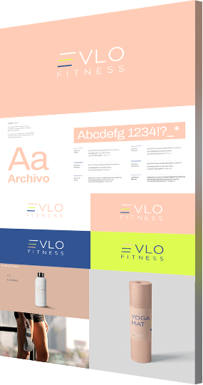 Graphic design company in Chicago portfolio example: Evlo Fitness