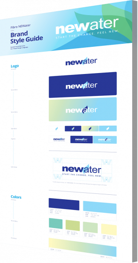 Logo design company in New York portfolio example: NEWater